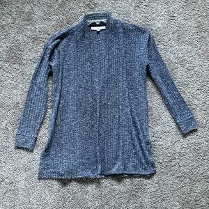 Navy and White Cardigan